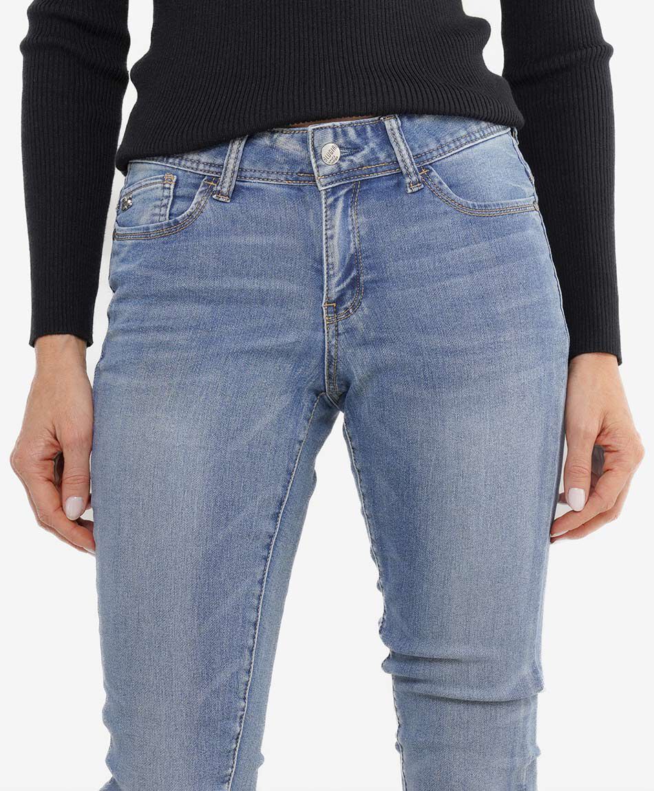 Jeans mujer desgastado skinny fit
