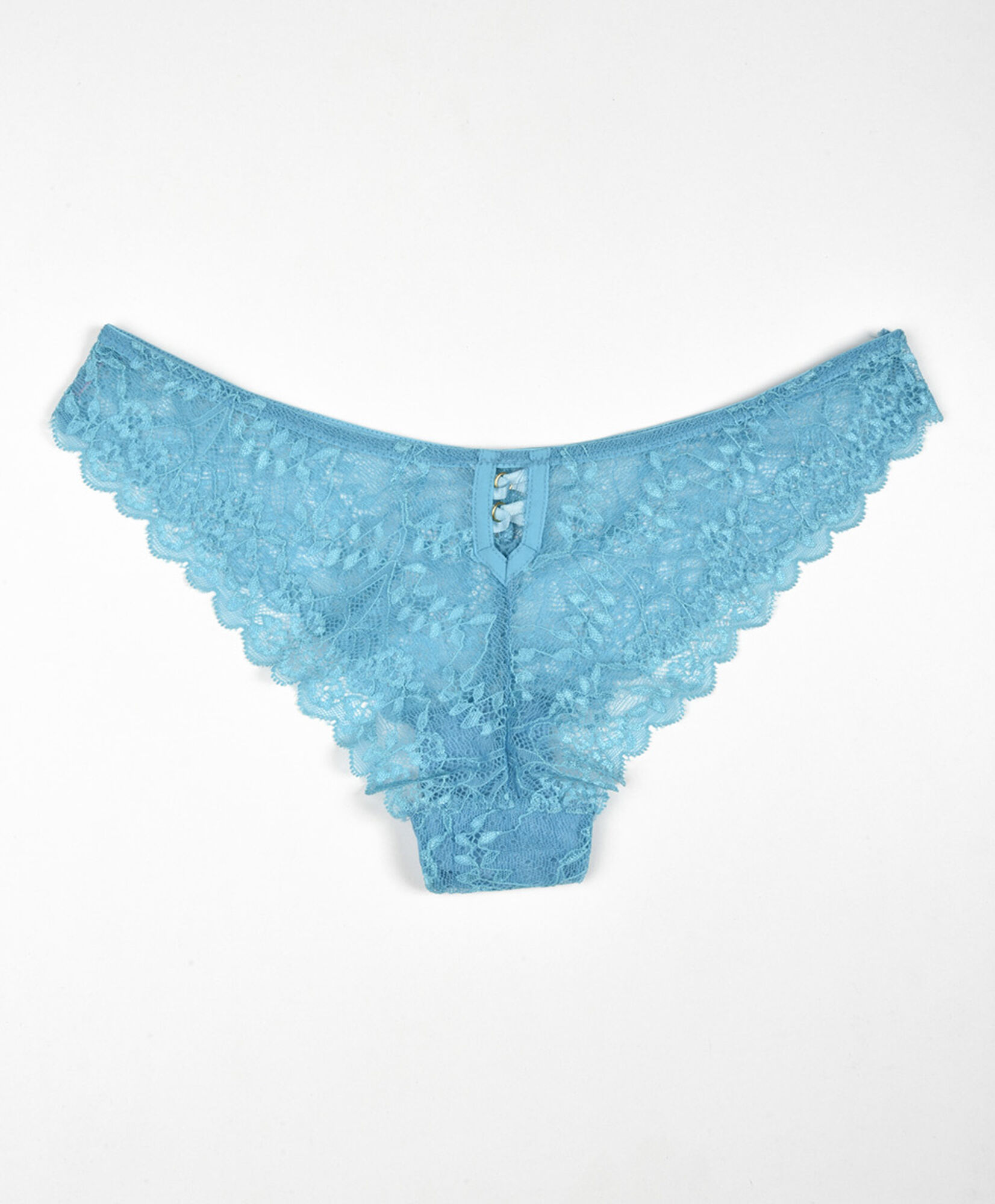 Bikini mujer encajes argollas celeste Bikini mujer encajes argollas celeste