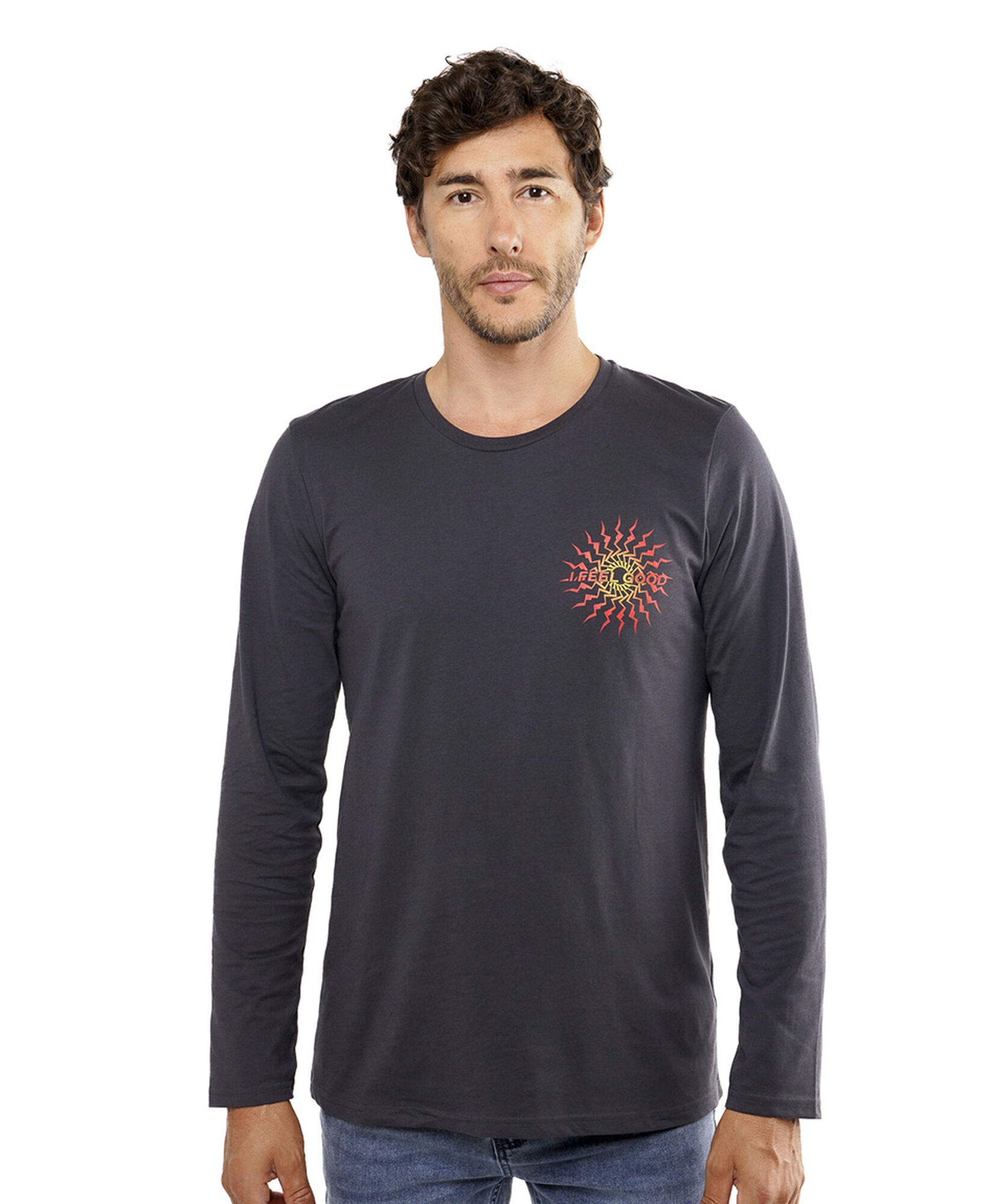 Polera hombre doble estampado feel good Polera hombre doble estampado feel good