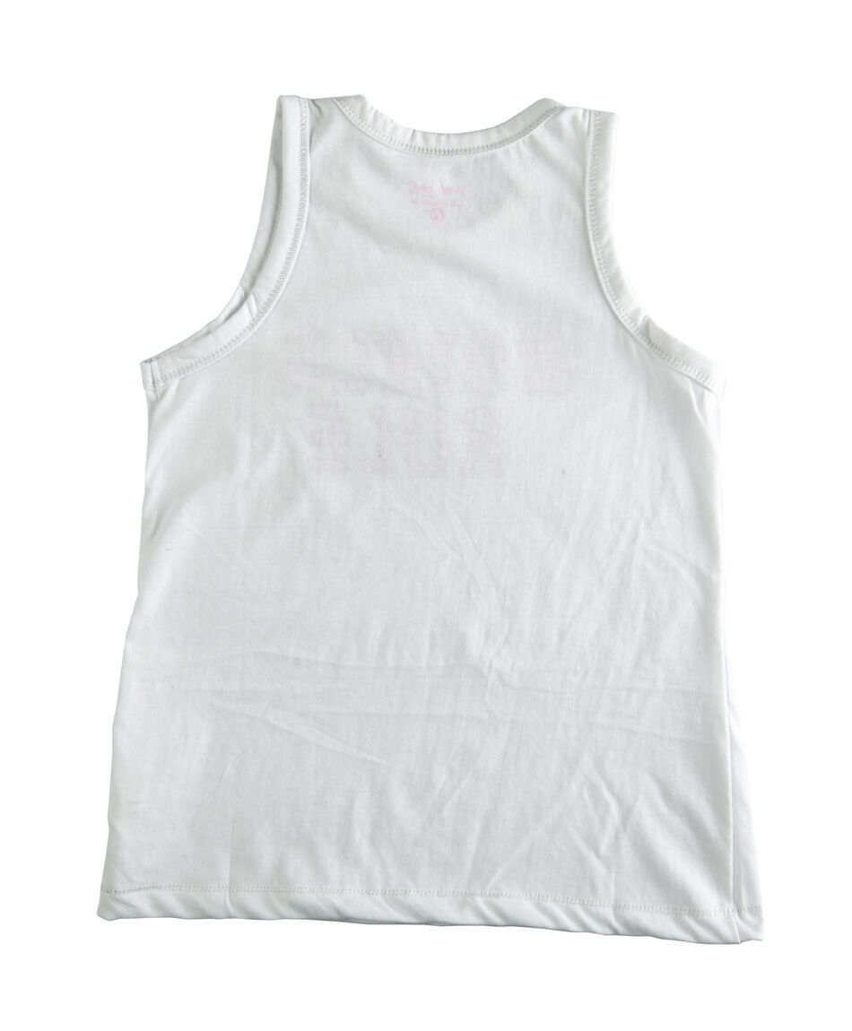 Polera ni&ntilde;a frase sin mangas