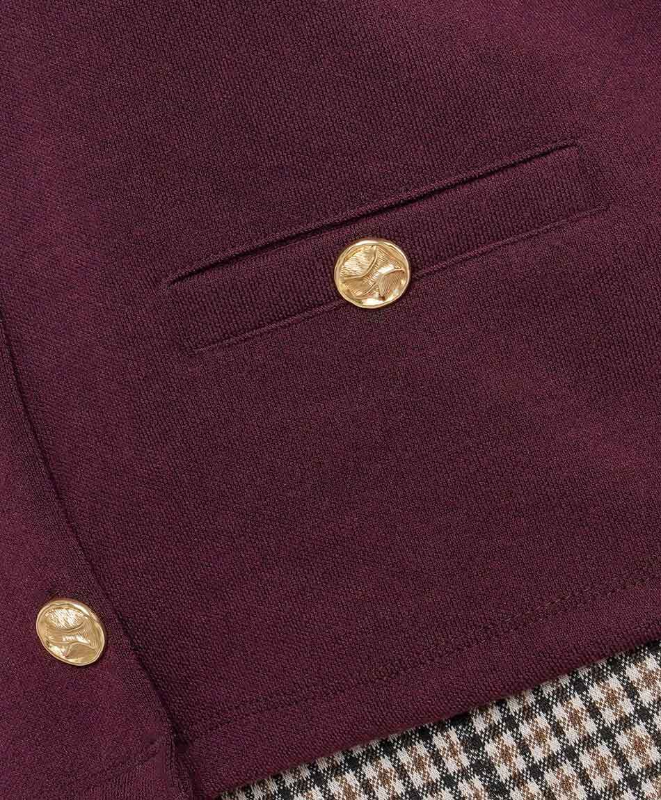 Chaqueta mujer botones dorados