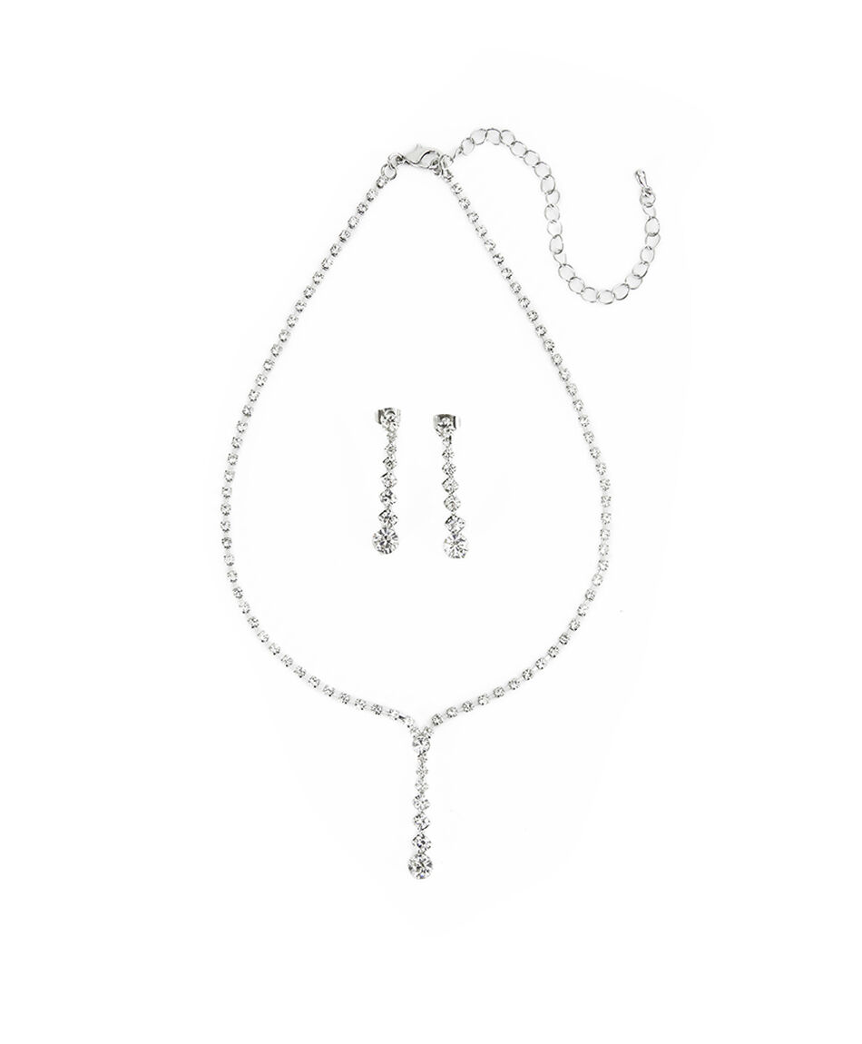 Set collar + aros mujer diamonds