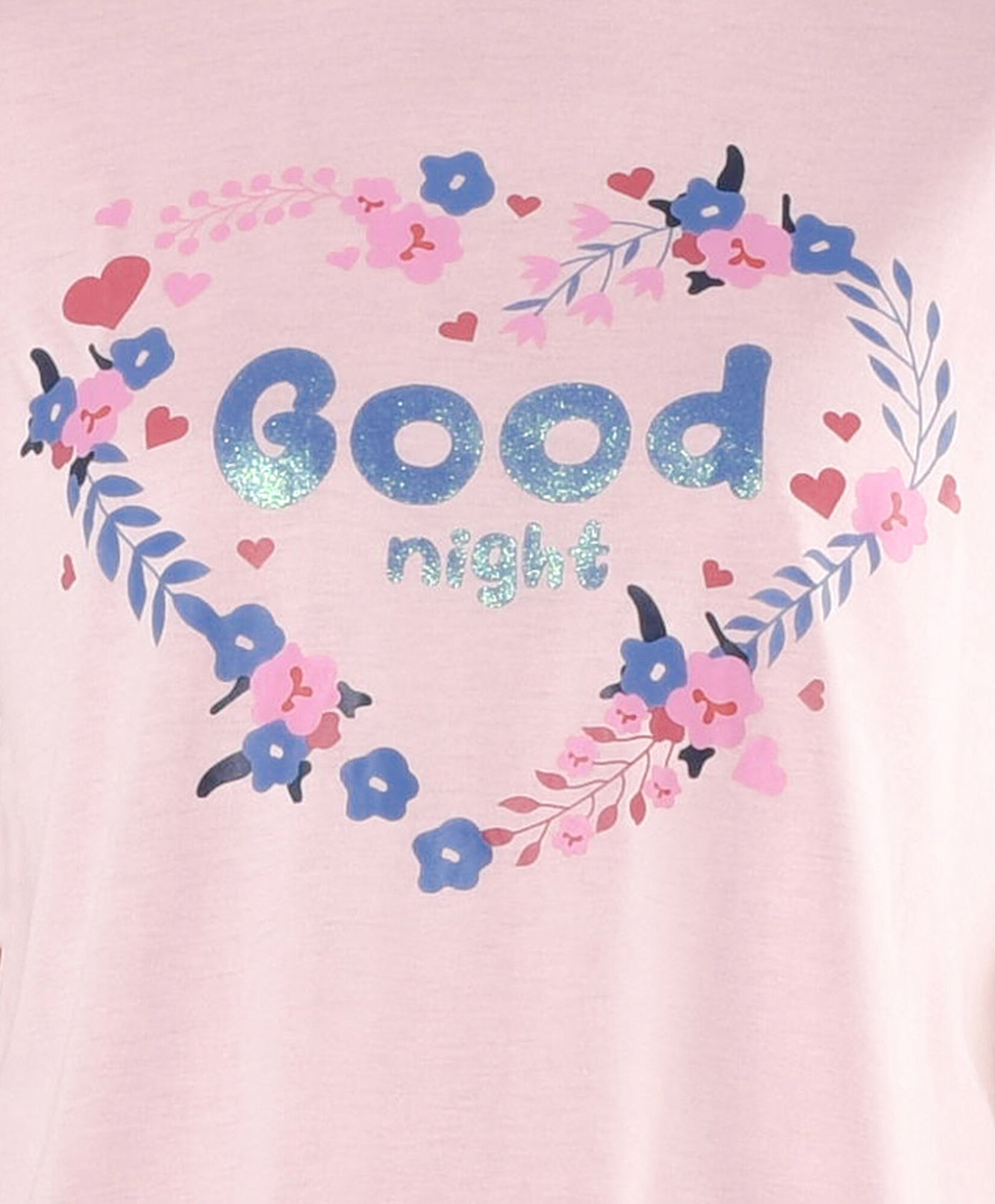 Pijama mujer frase floreado capri Pijama mujer frase floreado capri