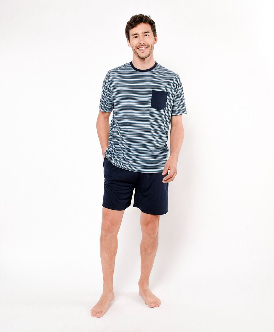 Pijama hombre rayado