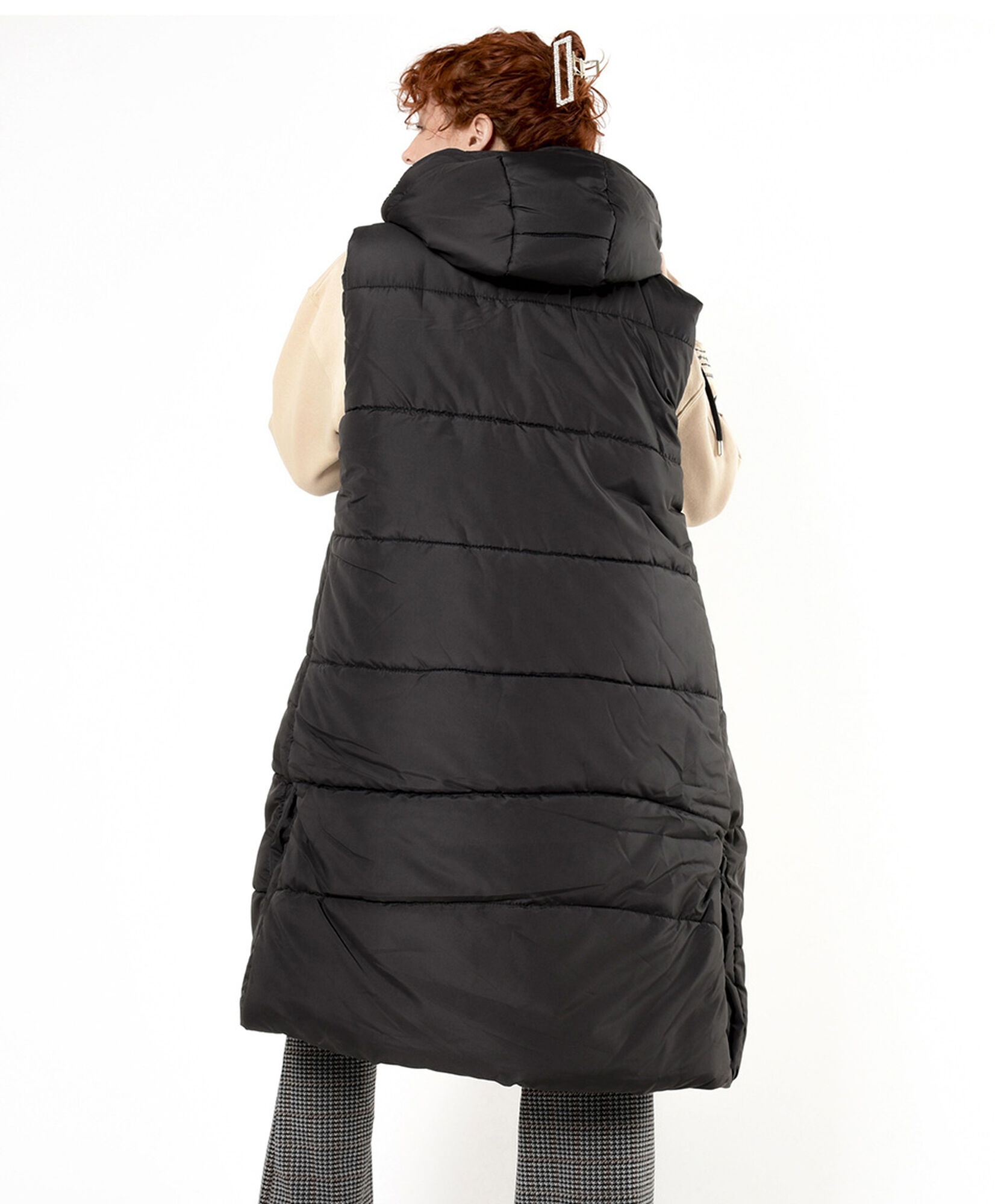 Parka mujer larga sin mangas Parka mujer larga sin mangas