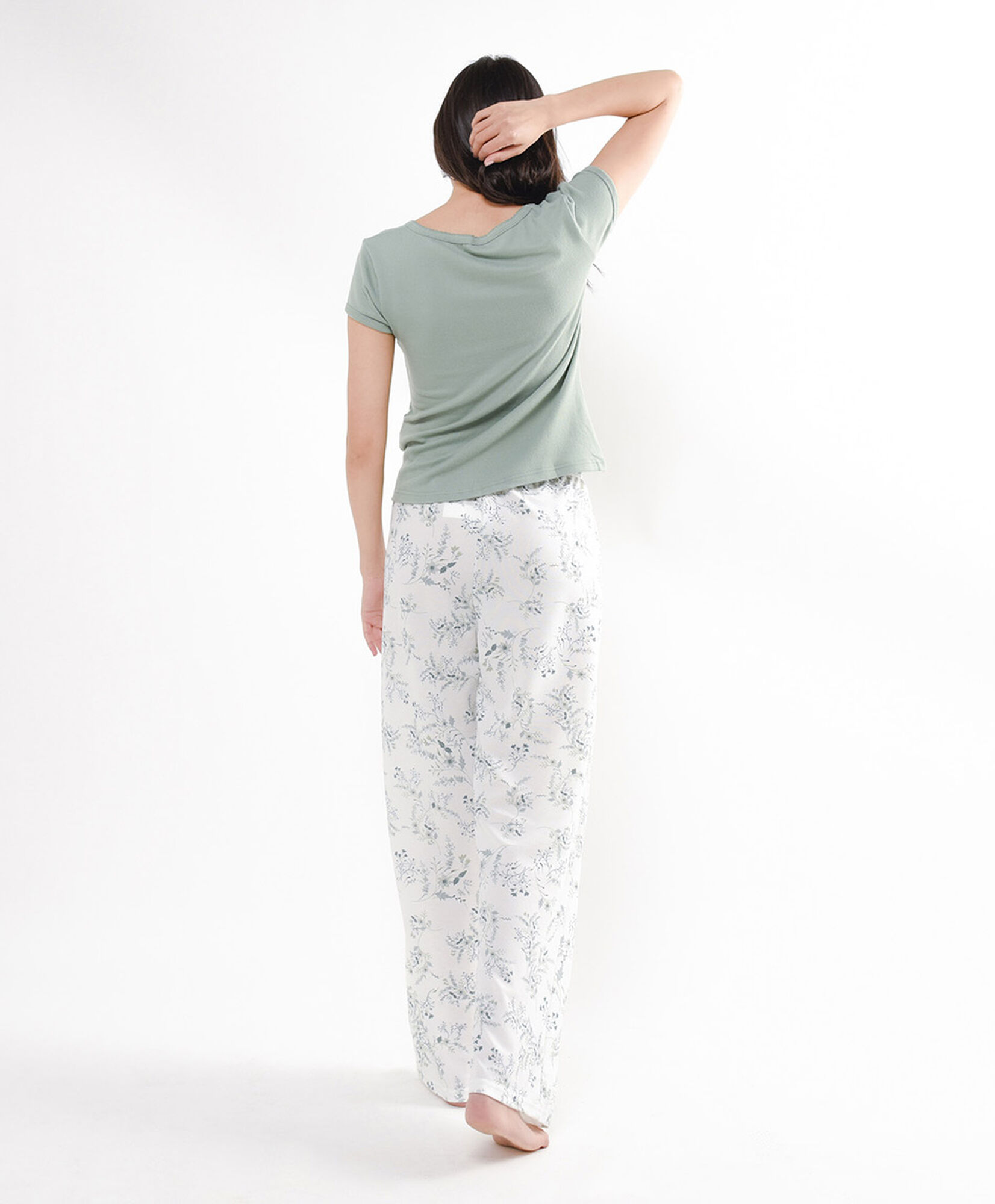 PIJ. M/C GREEN JACQUARD PANT PRINT PIJ. M/C GREEN JACQUARD PANT PRINT