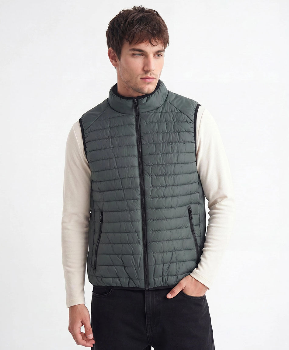 Parka hombre sin mangas acolchada