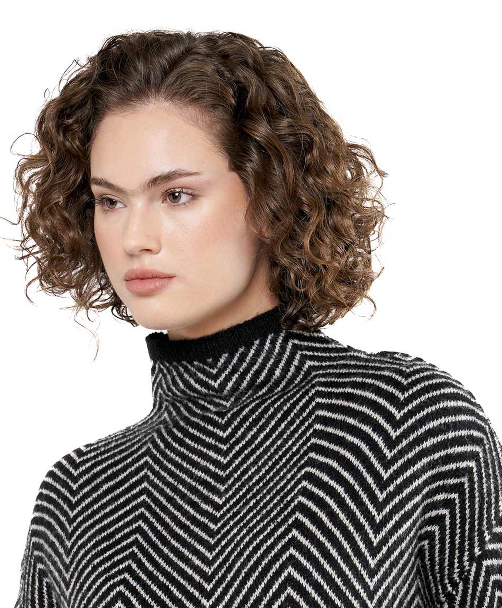 Sweater mujer zigzag cuello alto Sweater mujer zigzag cuello alto