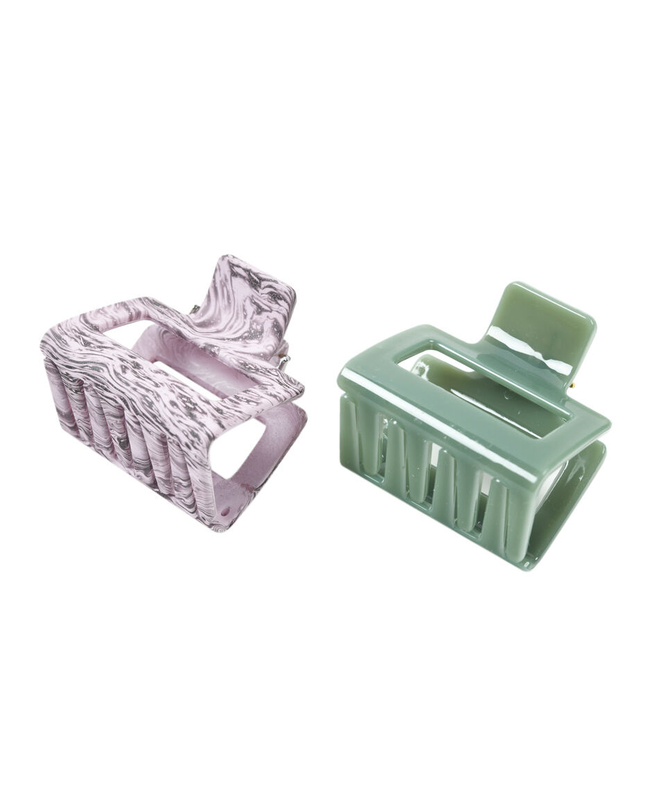 Pack 2 trabas mujer cuadradas