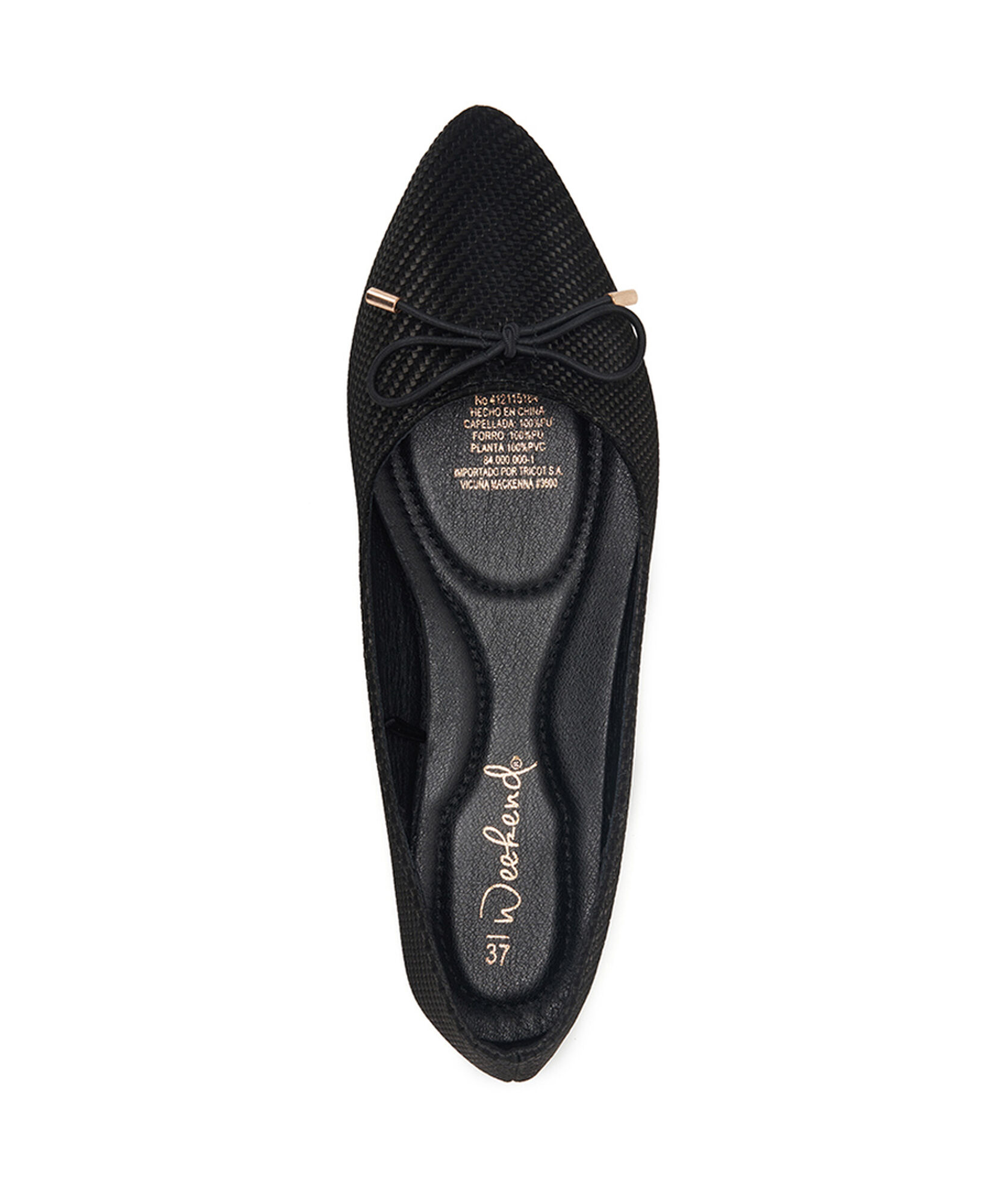 Ballerina mujer lazo black Ballerina mujer lazo black