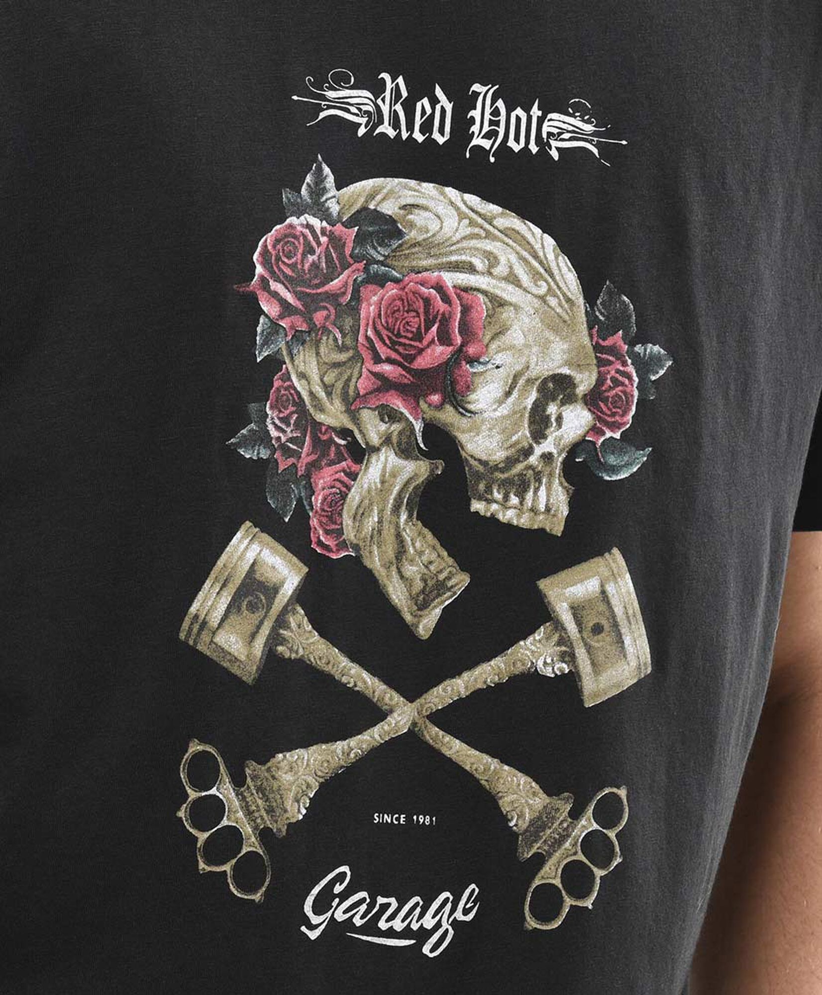 Polera hombre print calavera Polera hombre print calavera