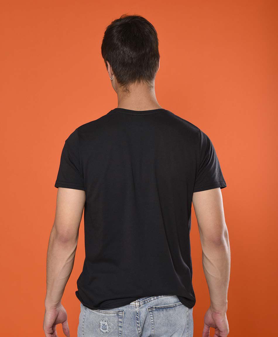 Polera manga corta cuello redondo