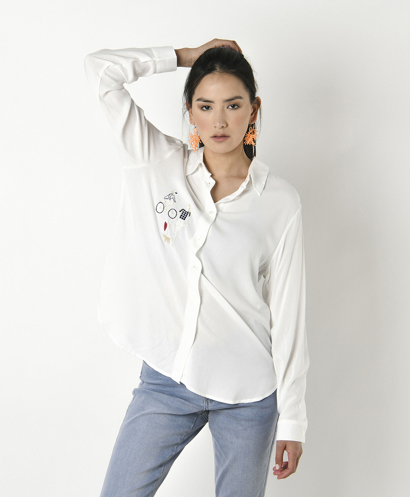 Blusa mujer overzise bordado Blusa mujer overzise bordado
