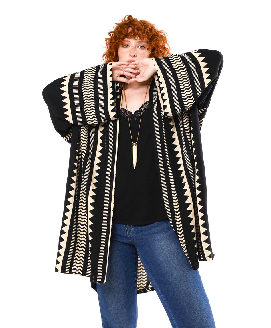 Kimono mujer estampado etnic