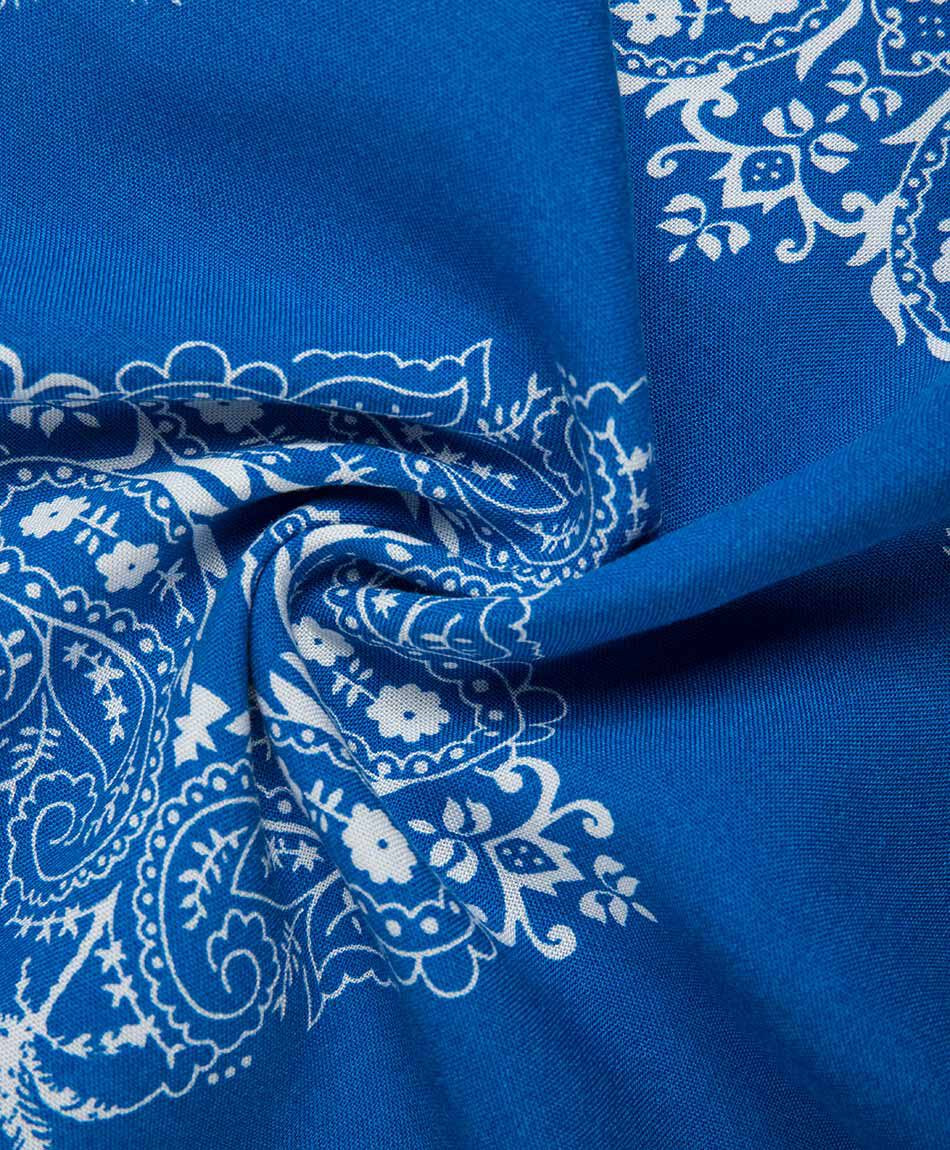 Blusa mujer print azul