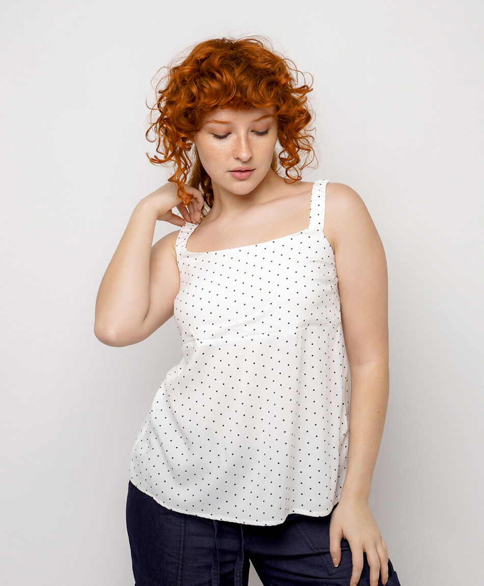 Blusa mujer tirantes puntos