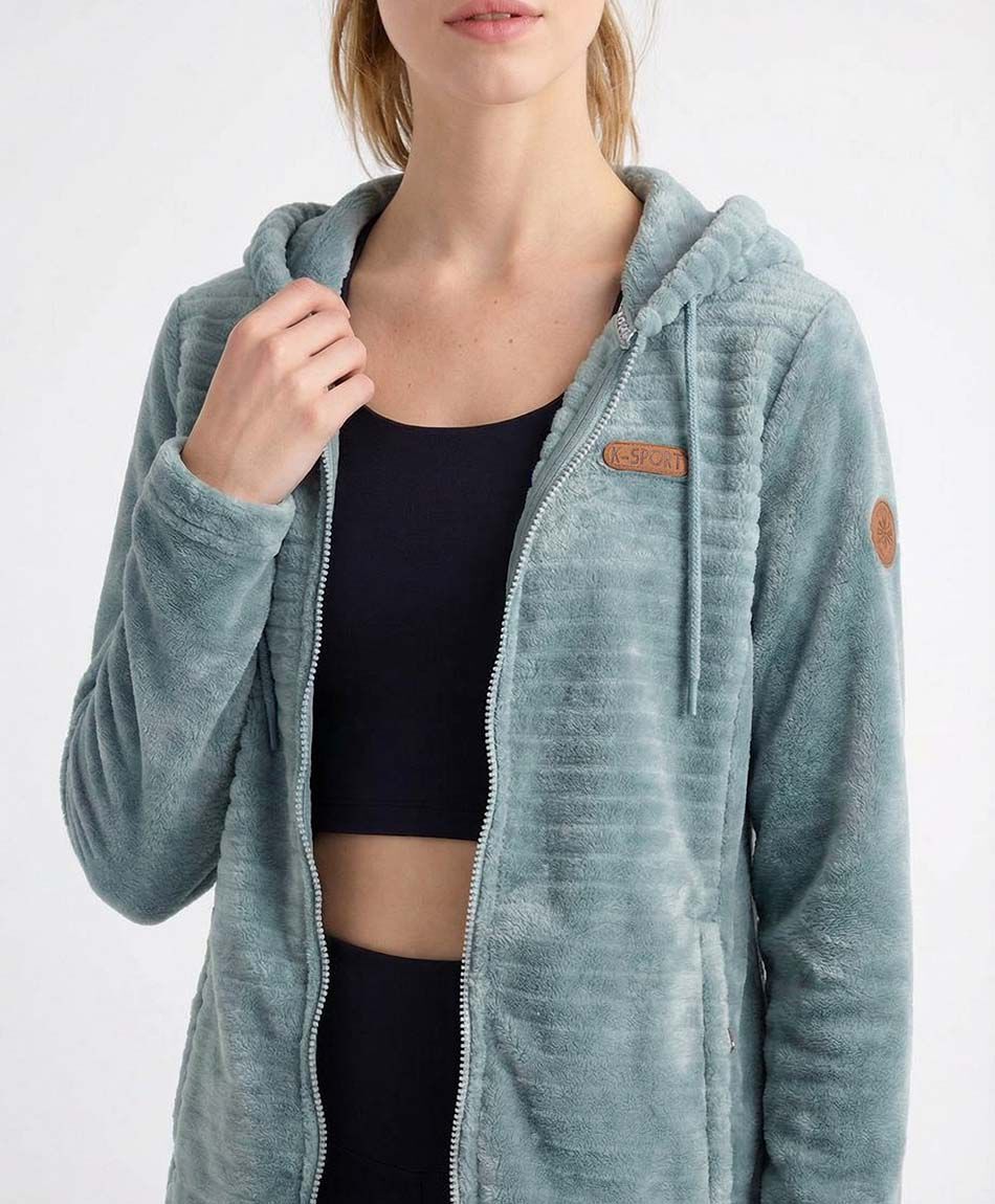 Polar deportivo mujer textura verde