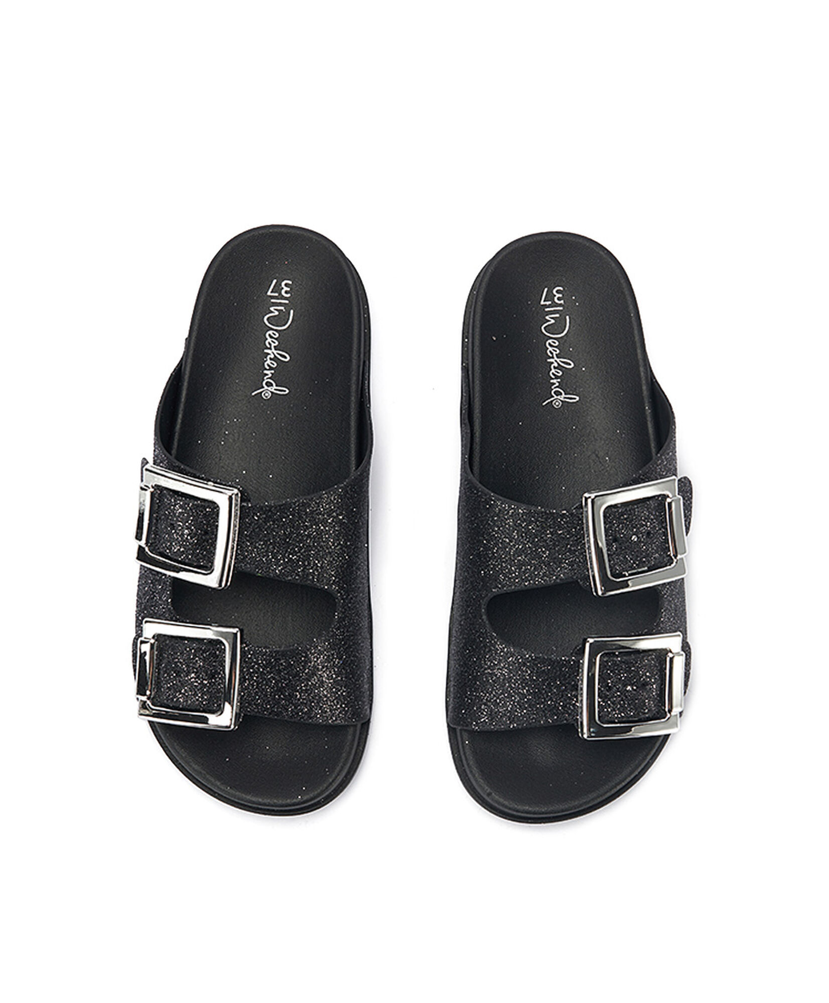 Sandalia mujer terraplen hebillas black Sandalia mujer terraplen hebillas black