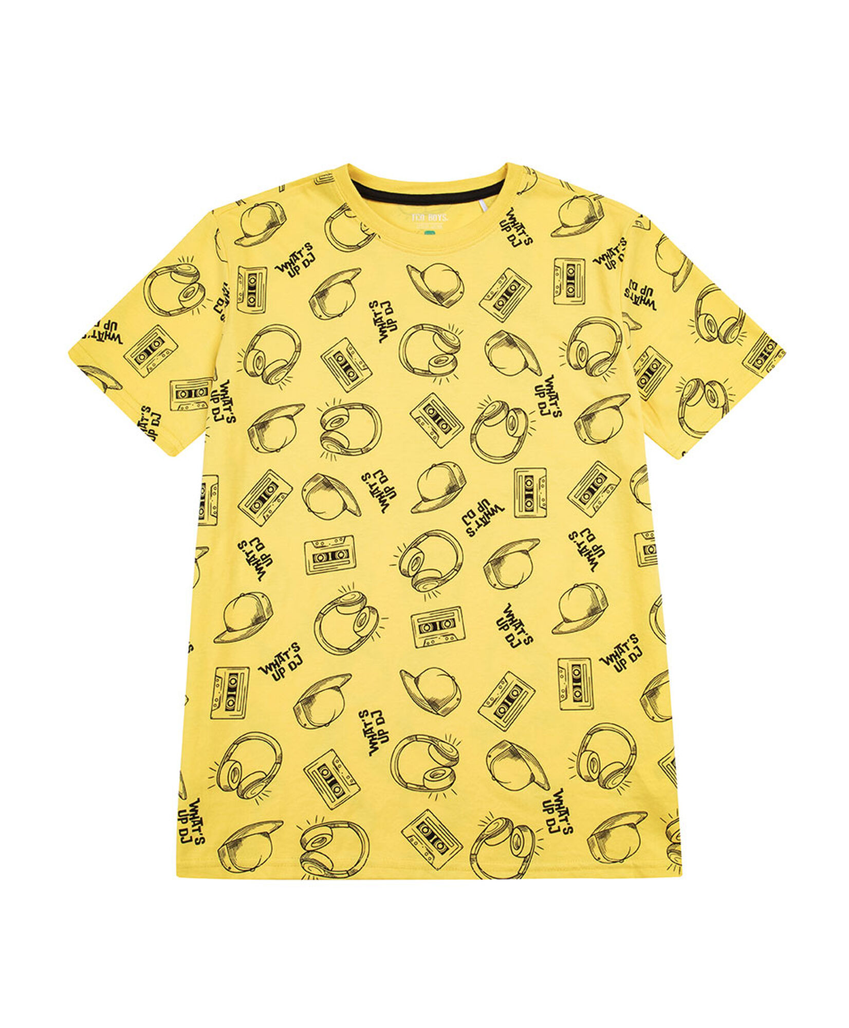 Polera niño amarillo whats up dj Polera niño amarillo whats up dj