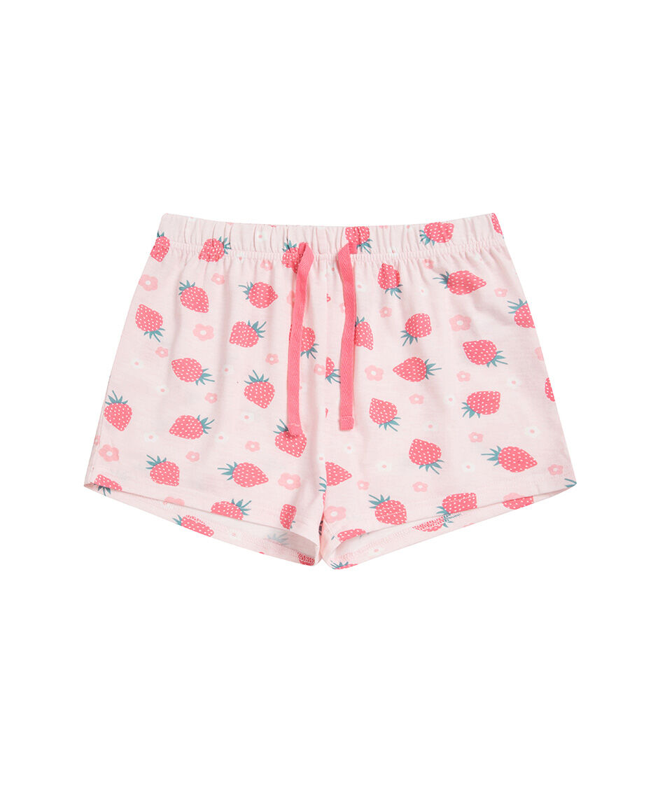 Pijama ni&ntilde;a frutillas