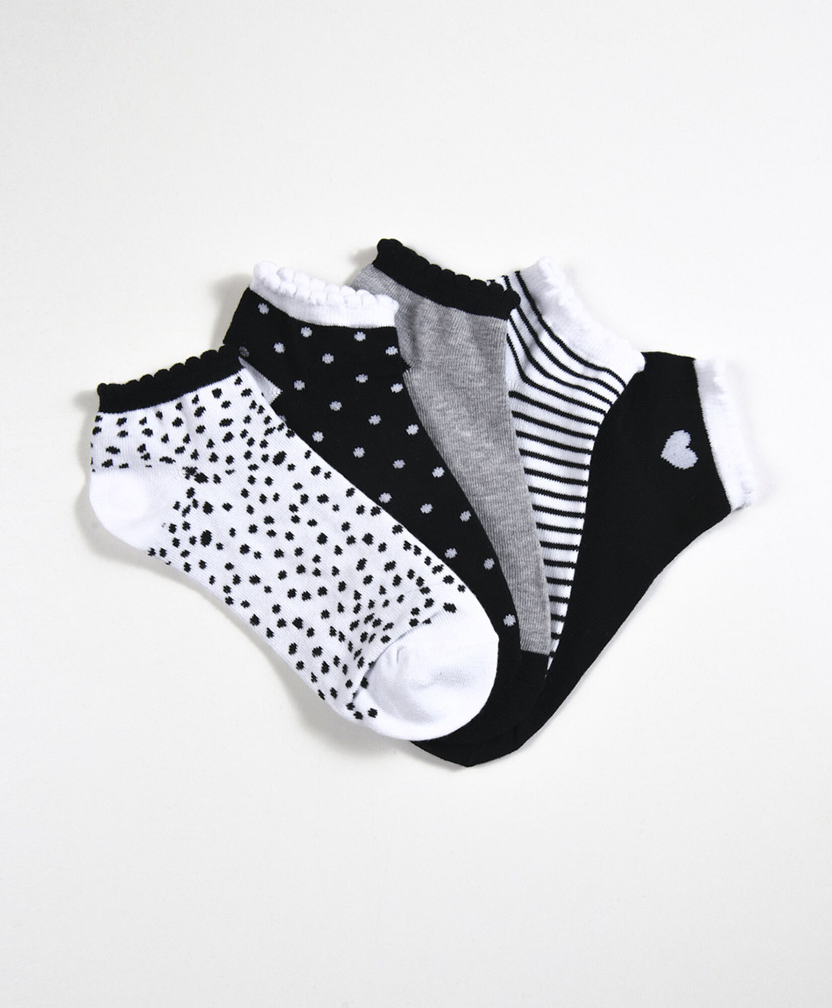 Pack 5 calcetines mujer cortos mix Pack 5 calcetines mujer cortos mix