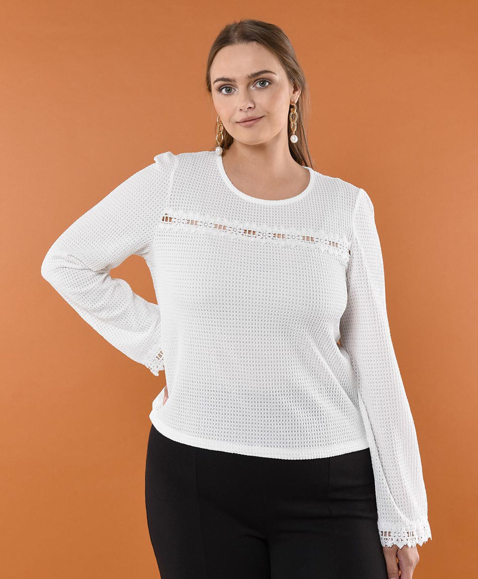 Polera mujer encaje Polera mujer encaje