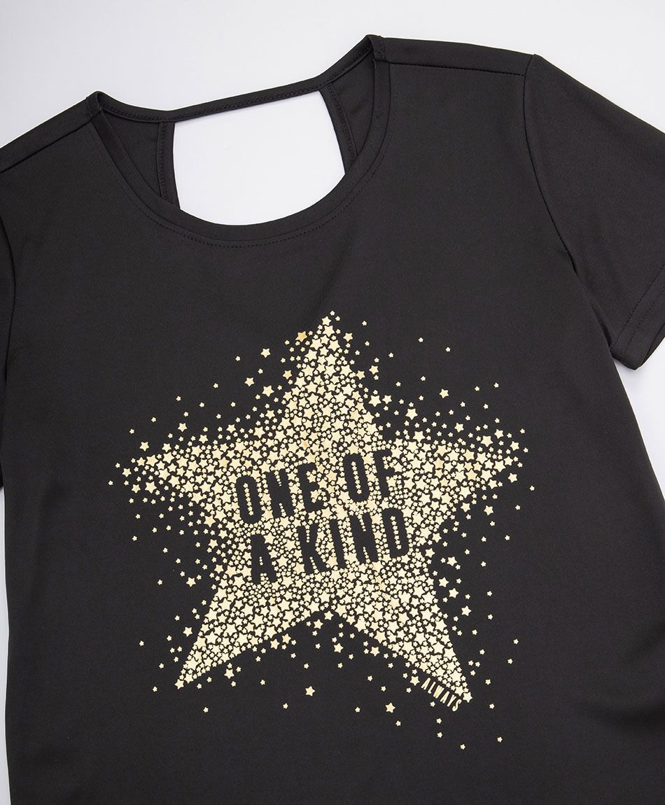 Polera deportiva mujer estrella dorada
