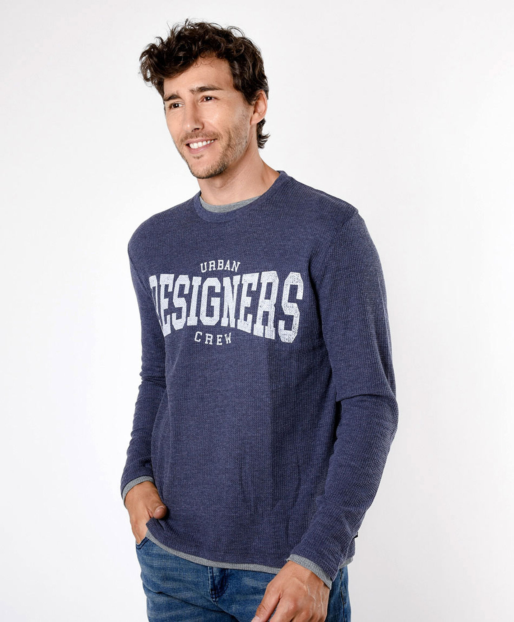 Polera hombre estilo tejida Polera hombre estilo tejida