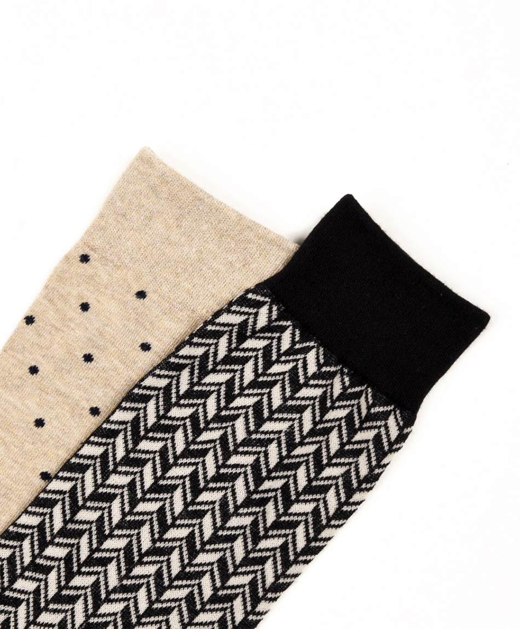 Pack 2 calcetines hombre puntos y diseño Pack 2 calcetines hombre puntos y diseño