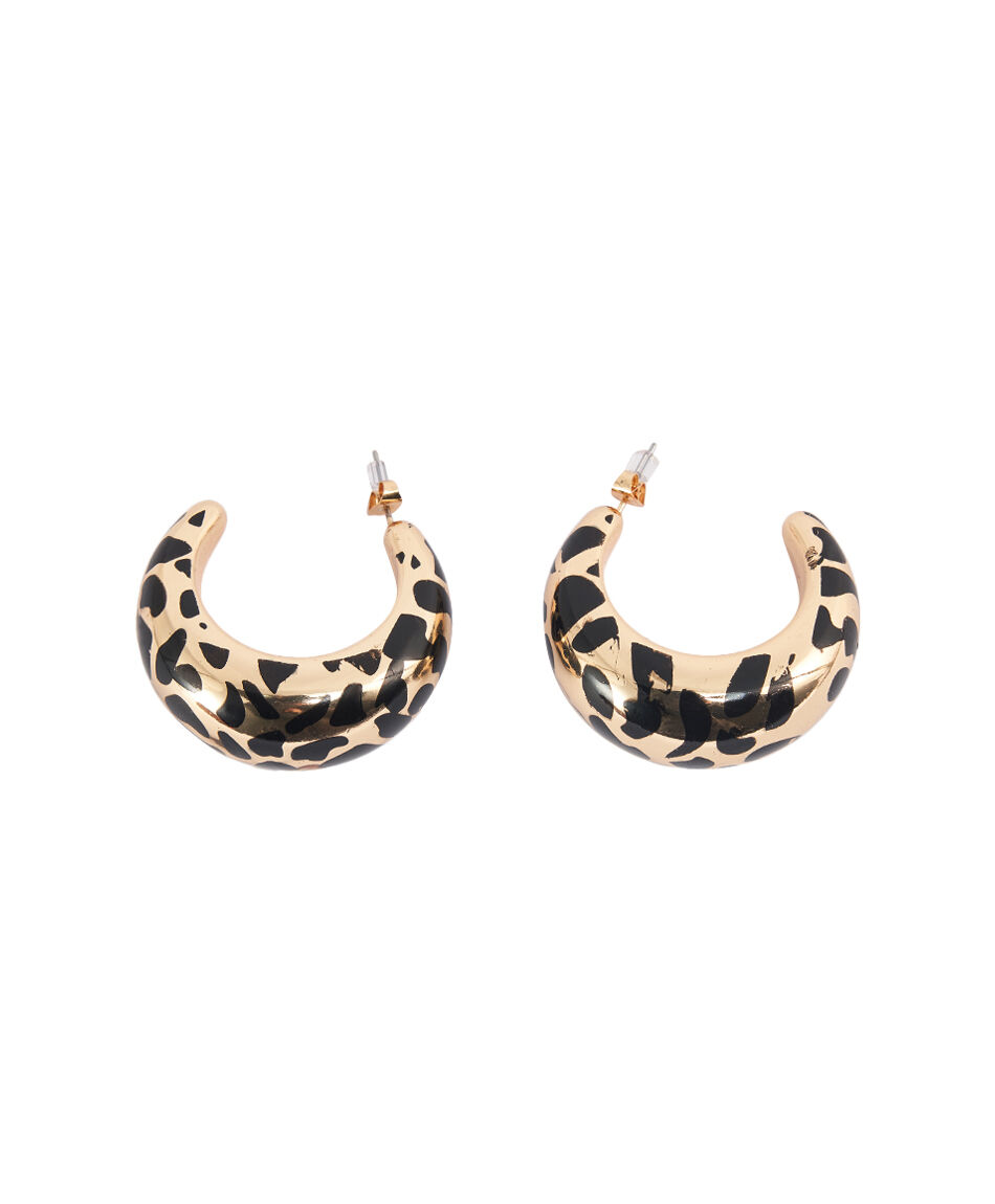 Aros mujer animal print