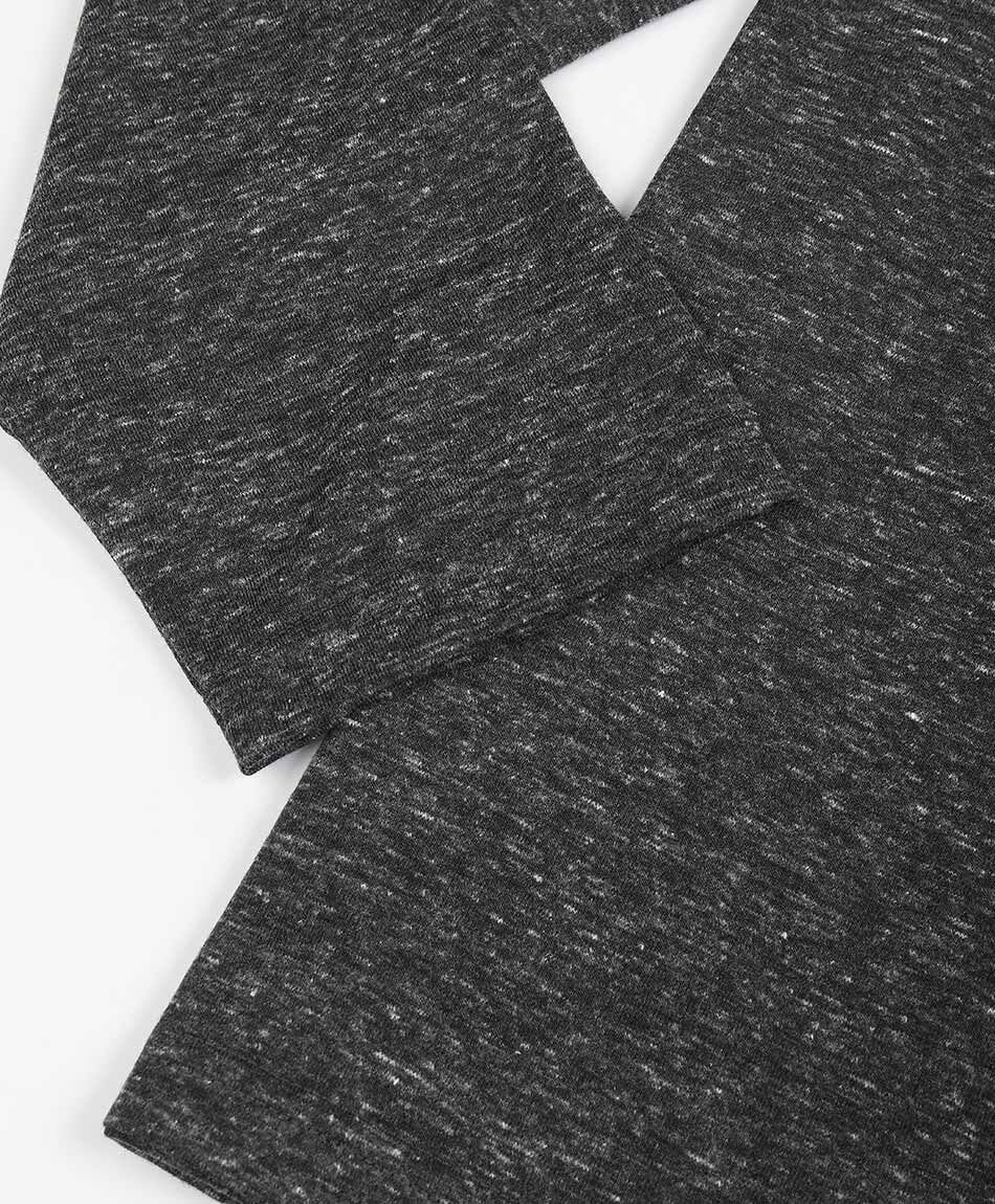 Polera hombre dise&ntilde; gris jaspeado