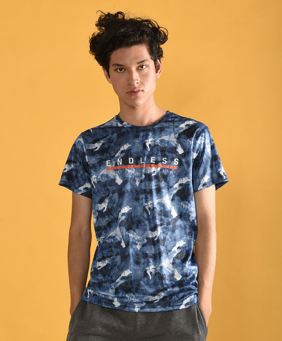 Polera manga corta cuello redondo