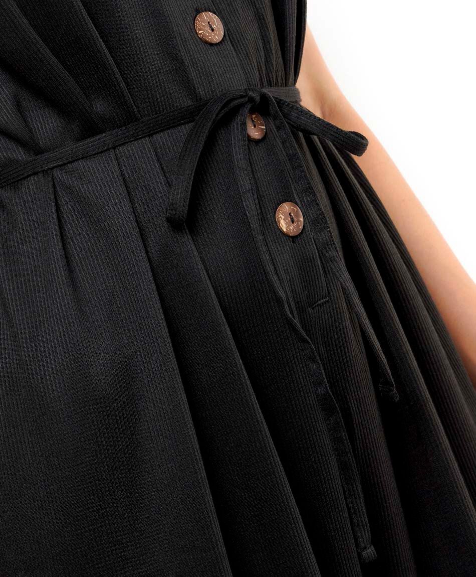 Enterito mujer botones black