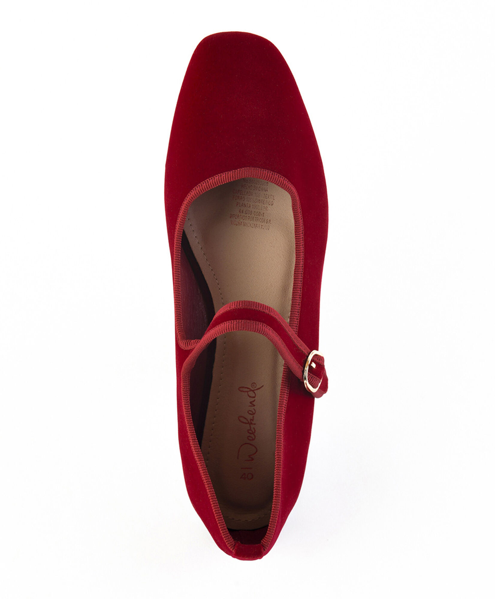 Ballerina mujer mary jane velvet Ballerina mujer mary jane velvet