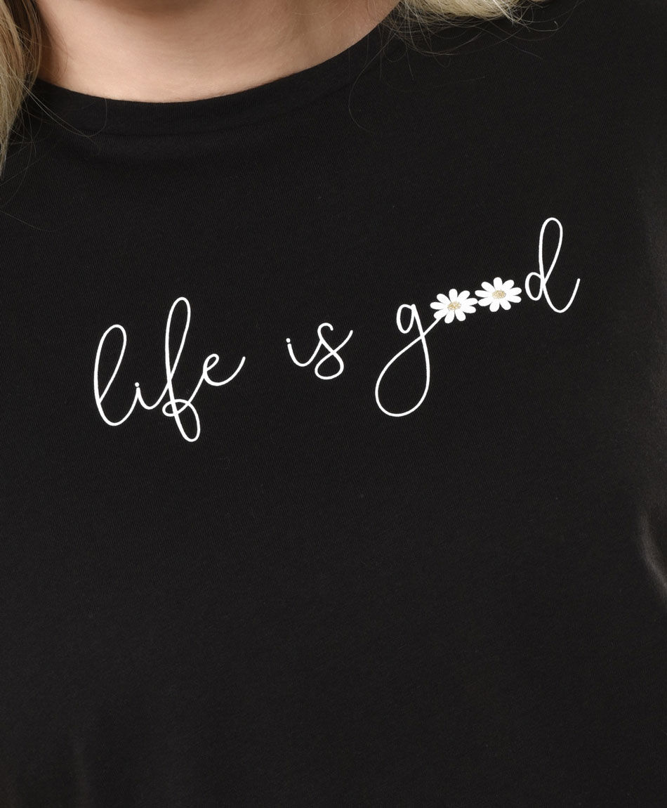 Polera mujer life is good