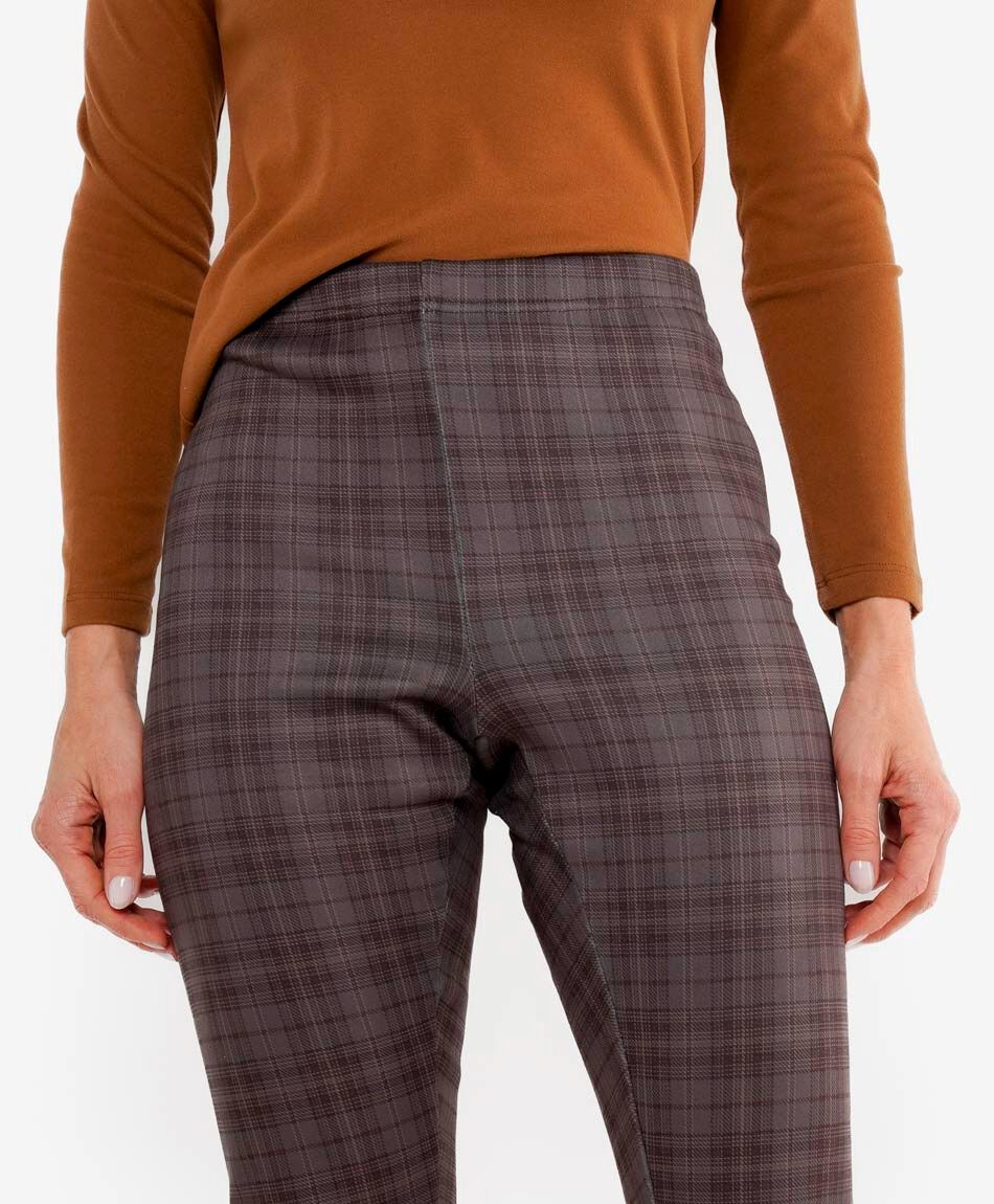 Leggins mujer escoc&eacute;s forrada
