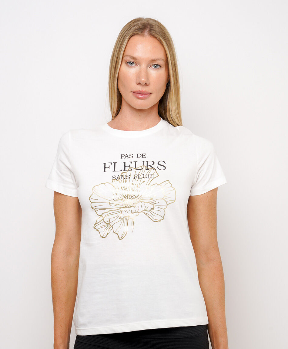 Polera mujer flor