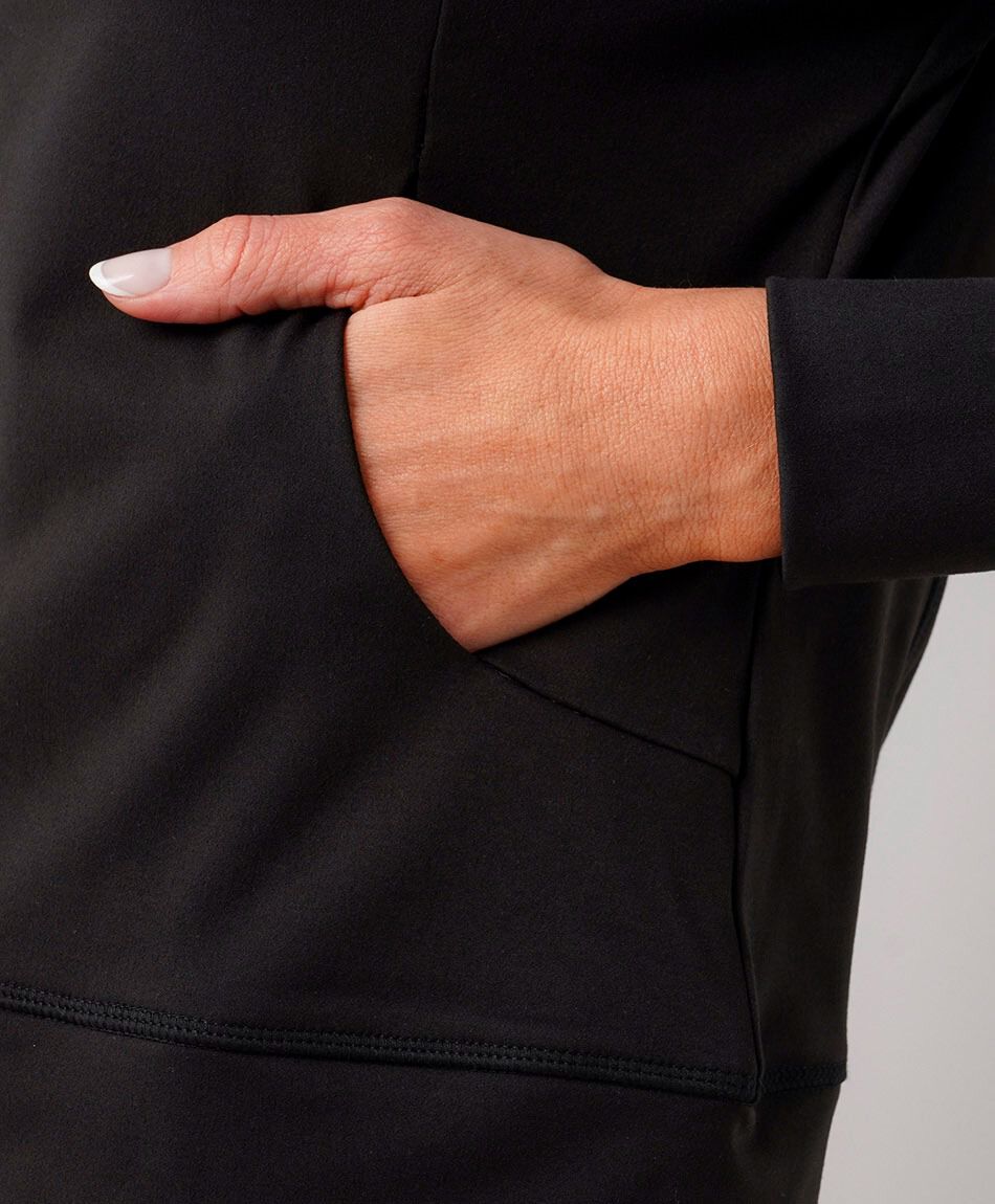 Poler&oacute;n mujer entallado costuras