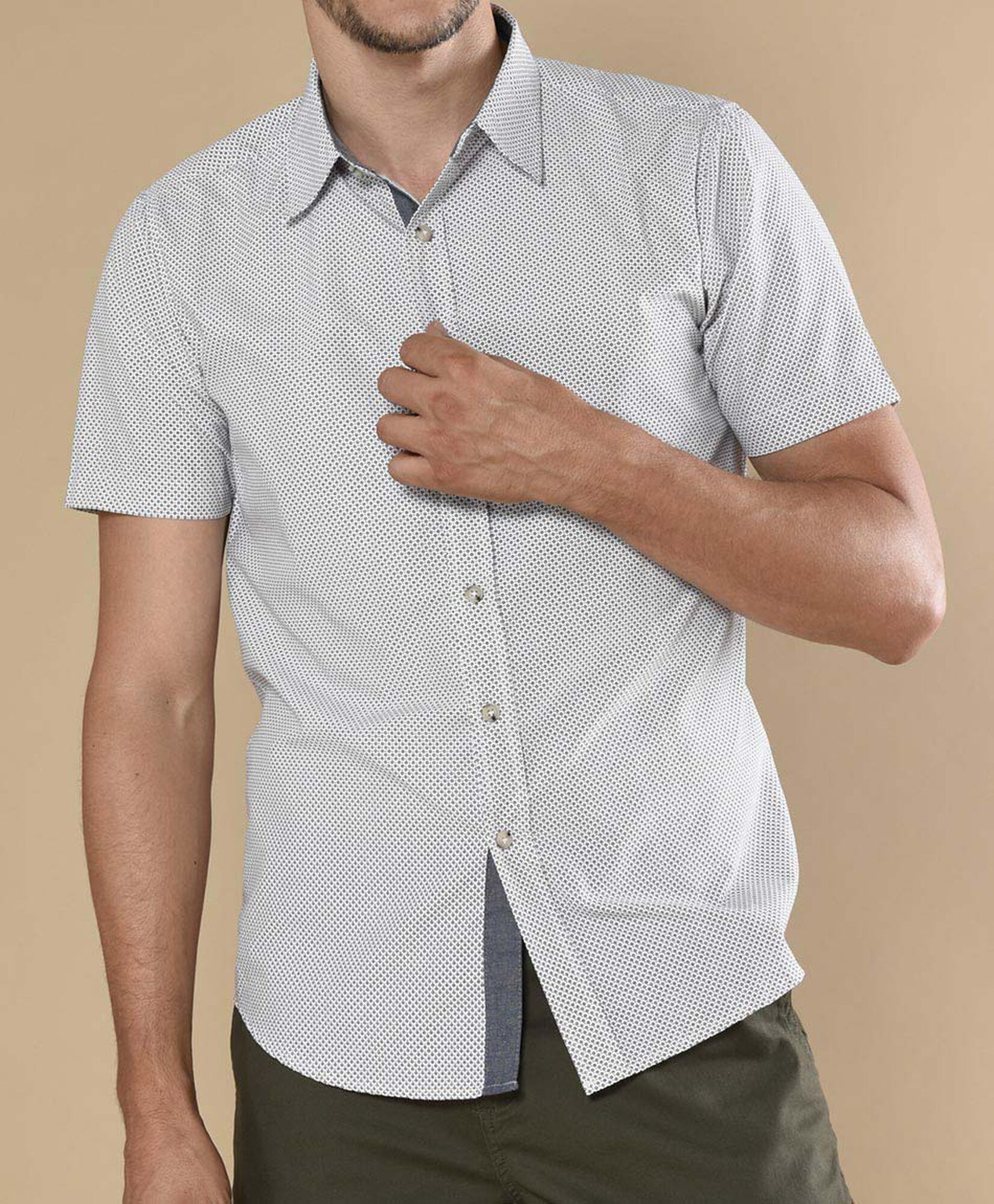 Camisa hombre mini rombos Camisa hombre mini rombos