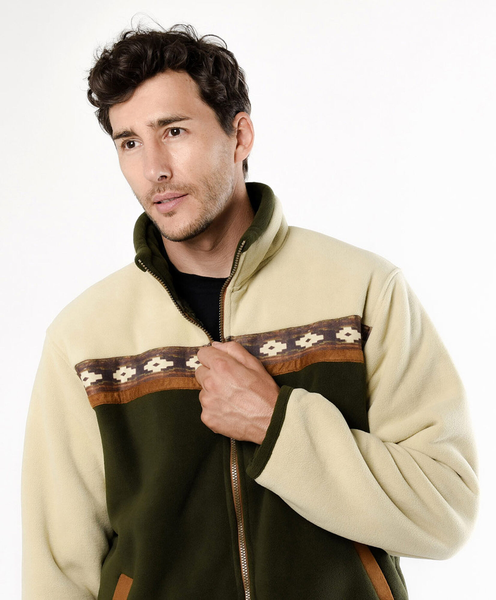 Chaqueta hombre polar bicolor Chaqueta hombre polar bicolor