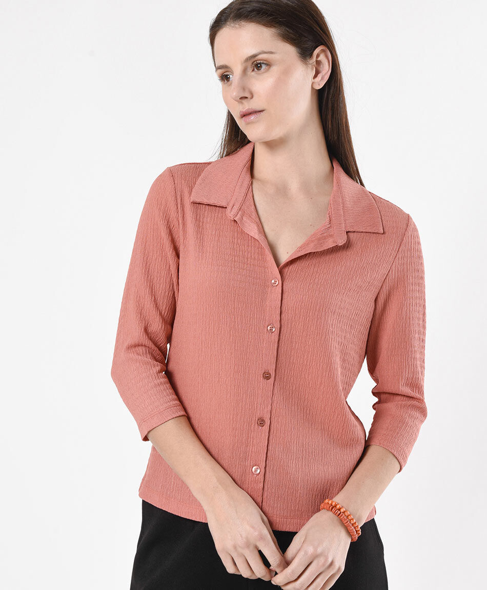 Blusa mujer texturizada