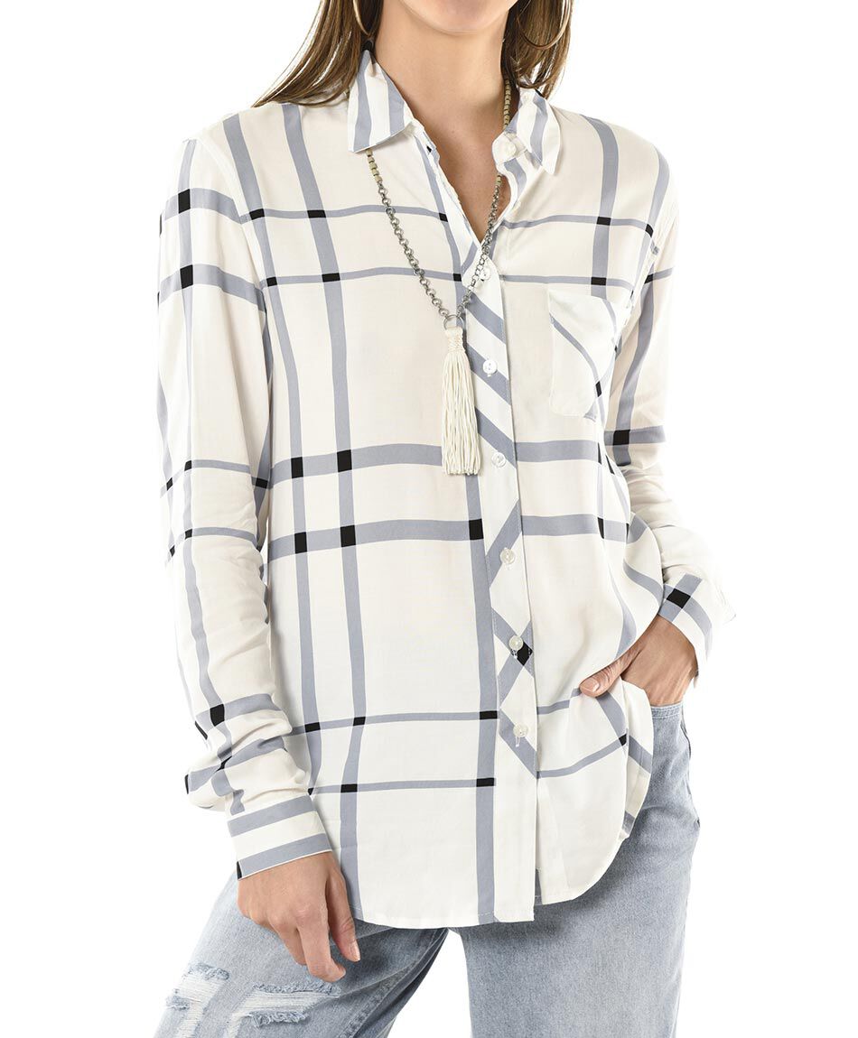 Blusa diseno cuadros