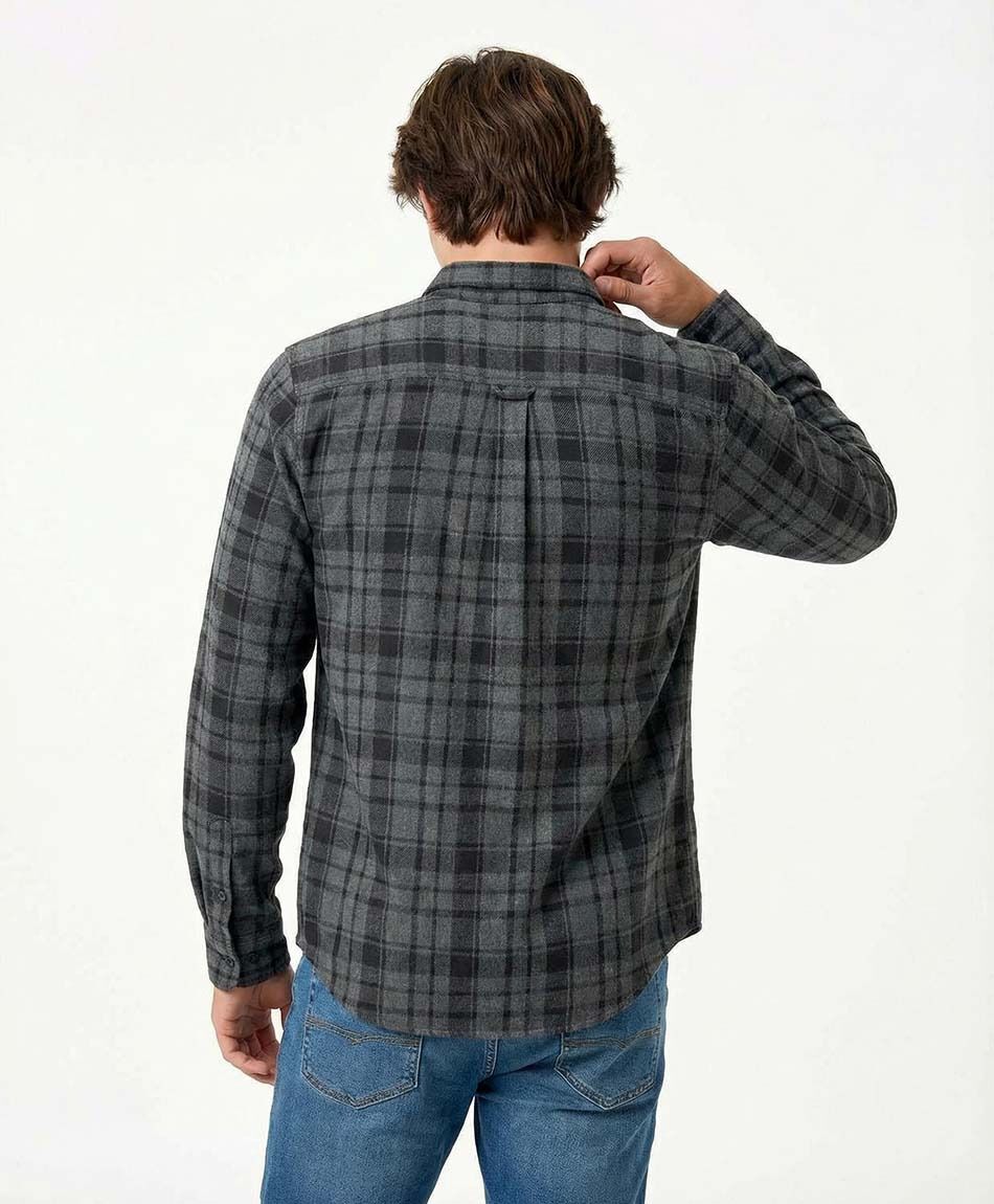 Chaqueta hombre le&ntilde;adora mix gris