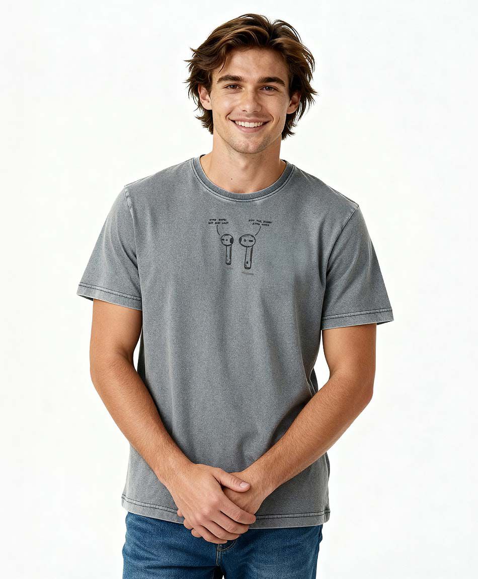 Polera hombre aud&iacute;fonos