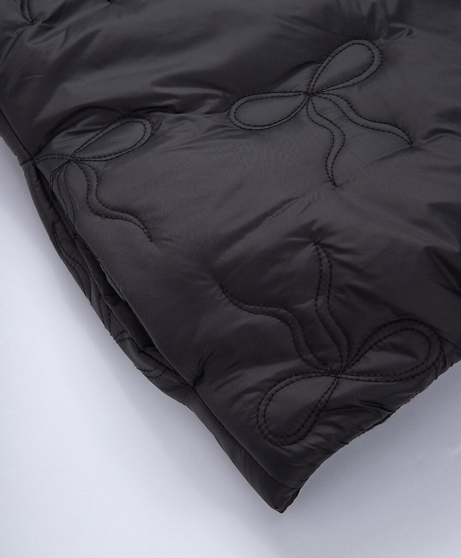 Parka ni&ntilde;a sin mangas negro