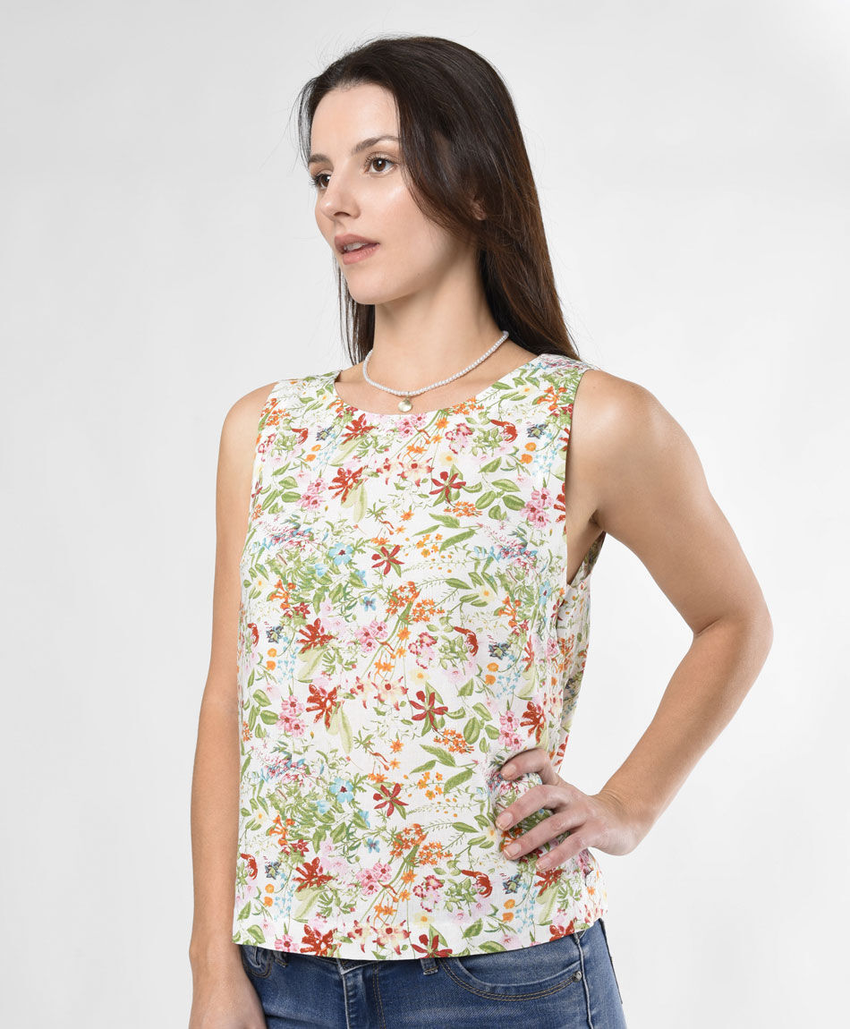 Blusa mujer floreada