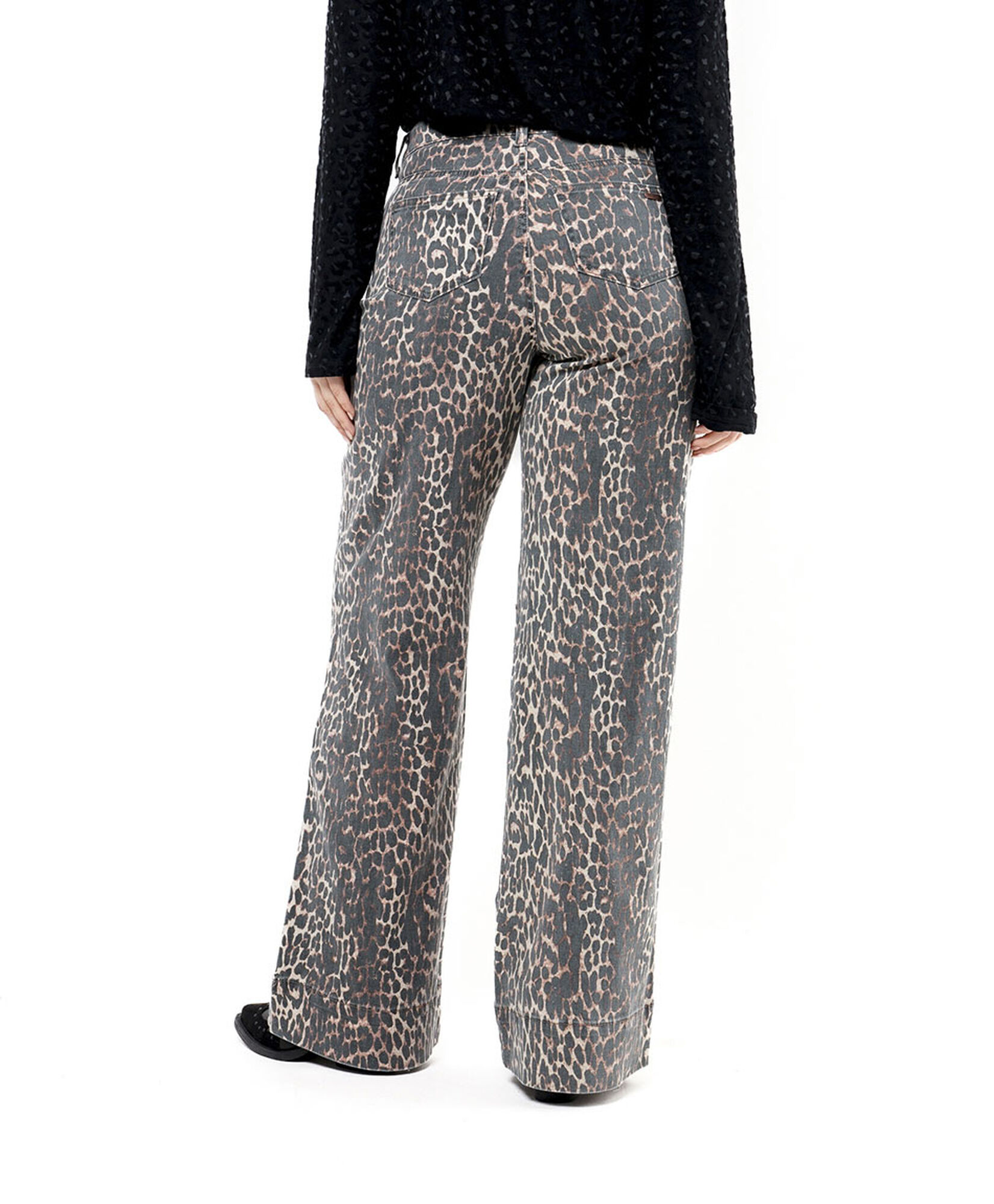 Jeans mujer animal print leopardo wide Jeans mujer animal print leopardo wide