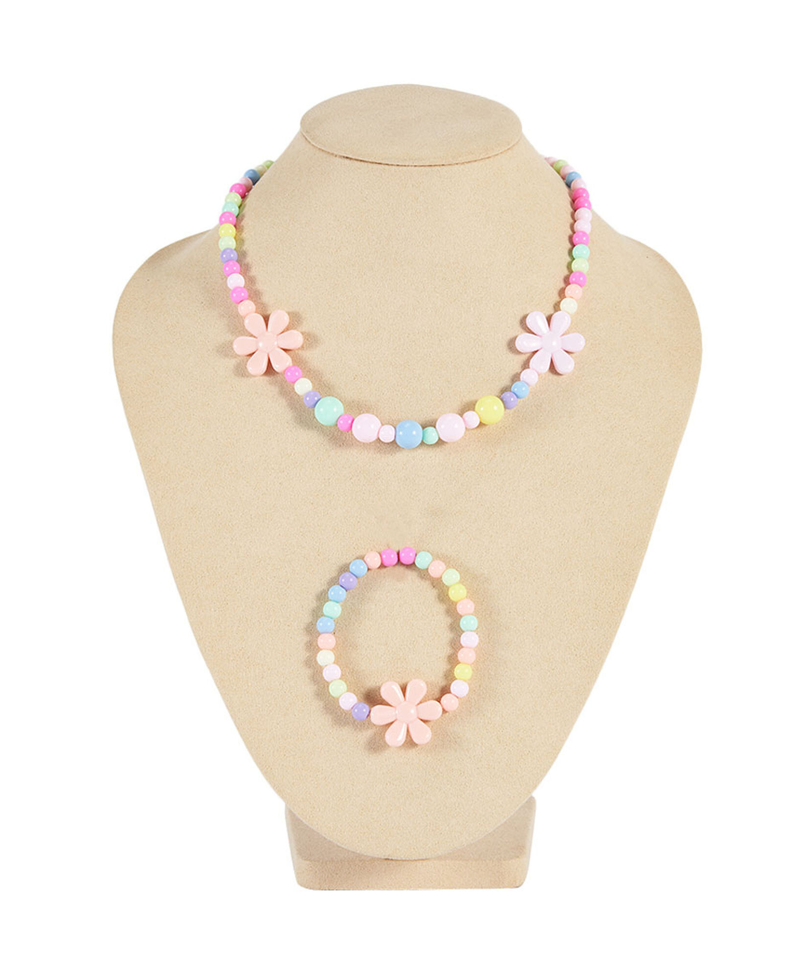 Set collar + pulsera infantil mostacillas Set collar + pulsera infantil mostacillas
