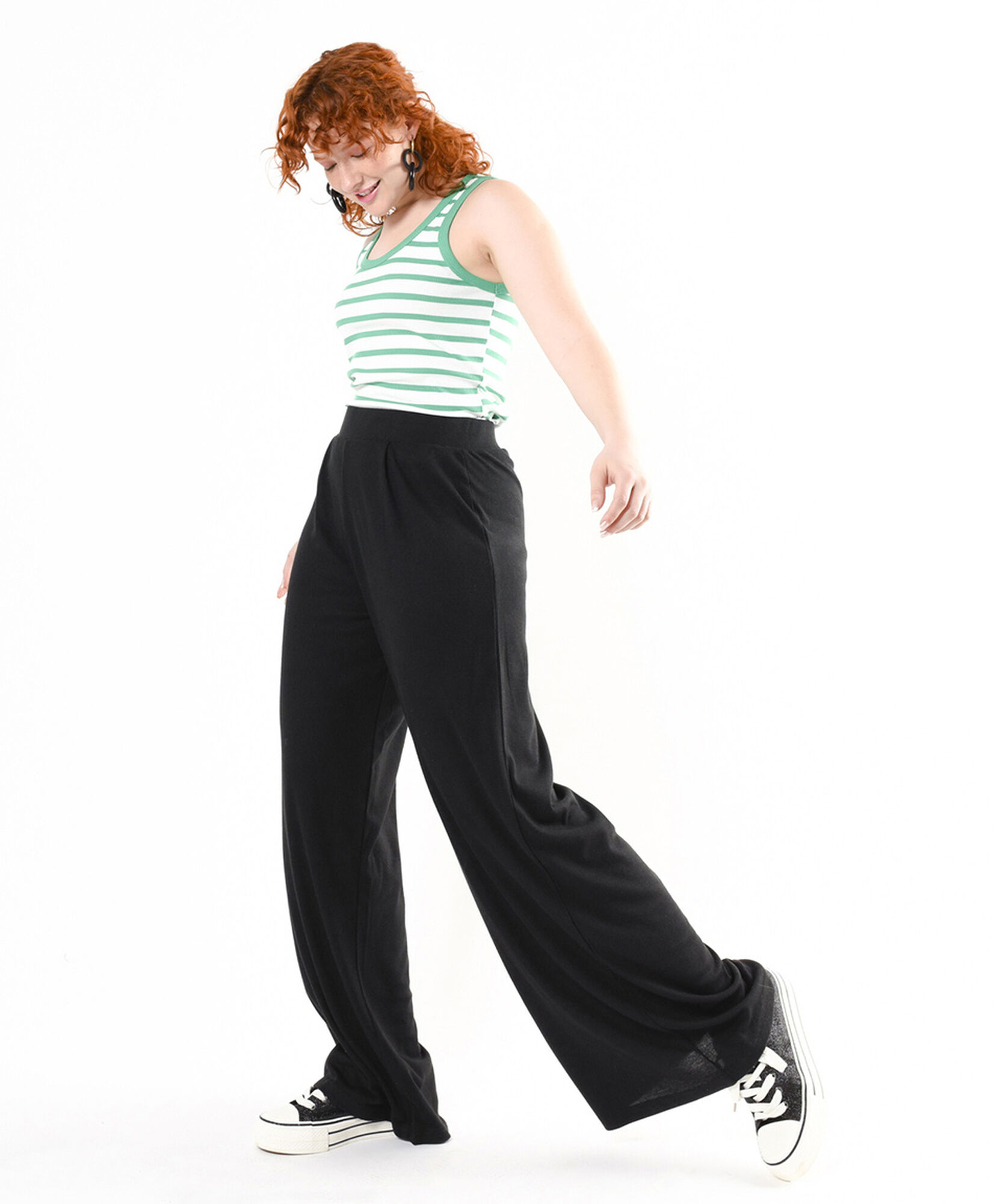 Pantalón mujer palazzo liso Pantalón mujer palazzo liso