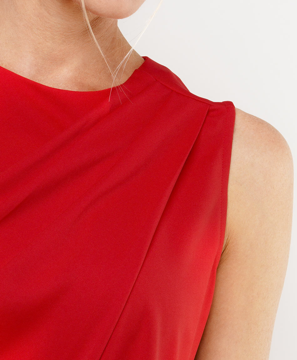 Blusa mujer top drapeada